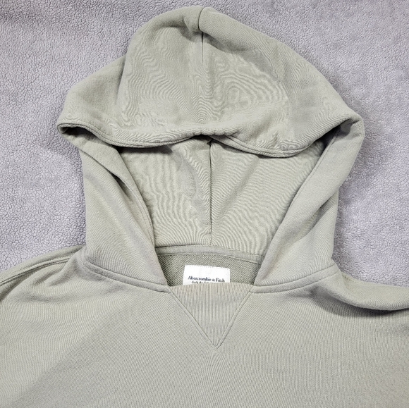 Abercrombie & Fitch Soft A&F Cropped Sunday Hoodie Sage Green - Picture 3 of 11